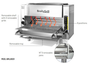 ΓΚΡΙΛ ΗΛΕΚΤΡΙΚΟ CASTA BROILYGRILL BRΕ8001 Φωτογραφία 2