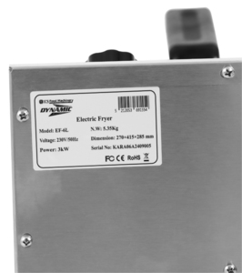 ELECTRIC FRYER DYNAMIC EF-6L Photo 7