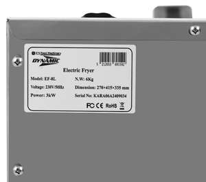 ELECTRIC FRYER DYNAMIC EF-8L Photo 4