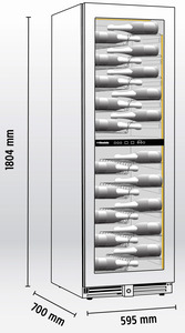 ΒΙΤΡΙΝΑ ΣΥΝΤΗΡΗΣΗΣ ΚΡΑΣΙΟΥ ΔΙΖΩΝΙΚΗ KLIMAITALIA CW 180 G2TB  Φωτογραφία 4