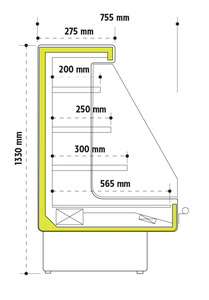 ΨΥΓΕΙΟ ΒΙΤΡΙΝΑ ZOIN MANDY B 130L Φωτογραφία 3
