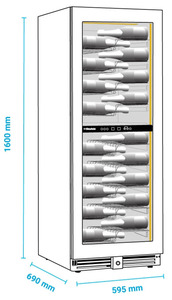 ΒΙΤΡΙΝΑ ΣΥΝΤΗΡΗΣΗΣ ΚΡΑΣΙΟΥ ΔΙΖΩΝΙΚΗ KLIMAITALIA CW 160 G2TB  Φωτογραφία 2